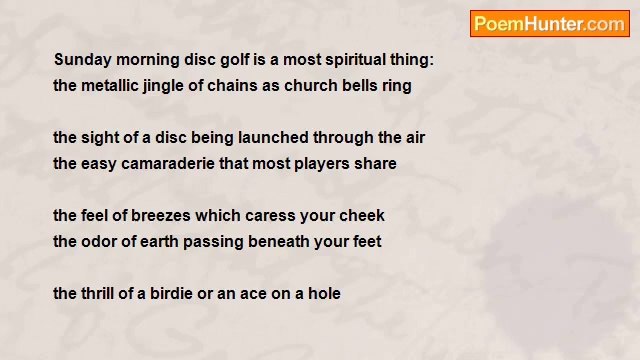 Jennifer ParksNolan as LeJenD'Poet - Disc Golf's Spiritual Side