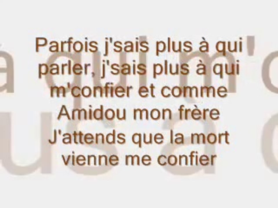 Je regarde là haut - La Fouine (Paroles / Lyrics)