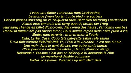 La Fouine - Badr Hari (Paroles / Lyrics)