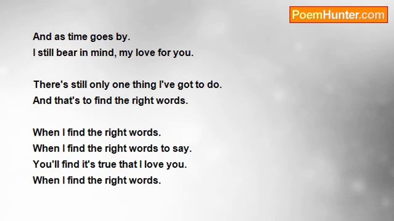 Kim Robin Edwards - When I Find The Right Words
