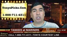 MLB Pick Seattle Mariners vs. New York Yankees Odds Prediction Preview 6-11-2014
