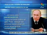 Dice Putin que Ucrania paraliza negociación sobre precio del gas