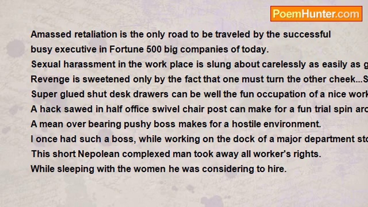 Michael Gale - A Hostilized Work Environment.