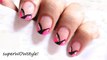 Pink French tip nail art -  Cute French manicure nail designs