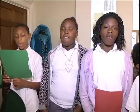 Американские ученики спели гимн Азербайджана