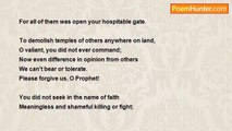Kazi Nazrul Islam - Forgive us, O Prophet!