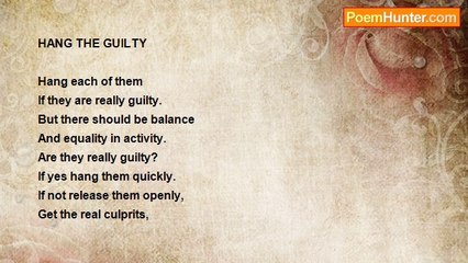 MAHMUD HASSAN - HANG THE GUILTY