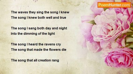 Sarah Morgan - The Waves (A poem of sadness)