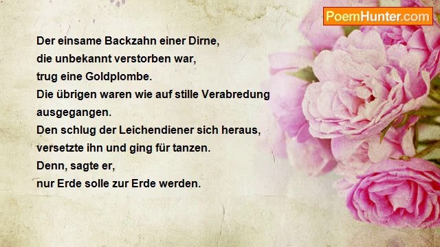 Gottfried Benn - Kreislauf