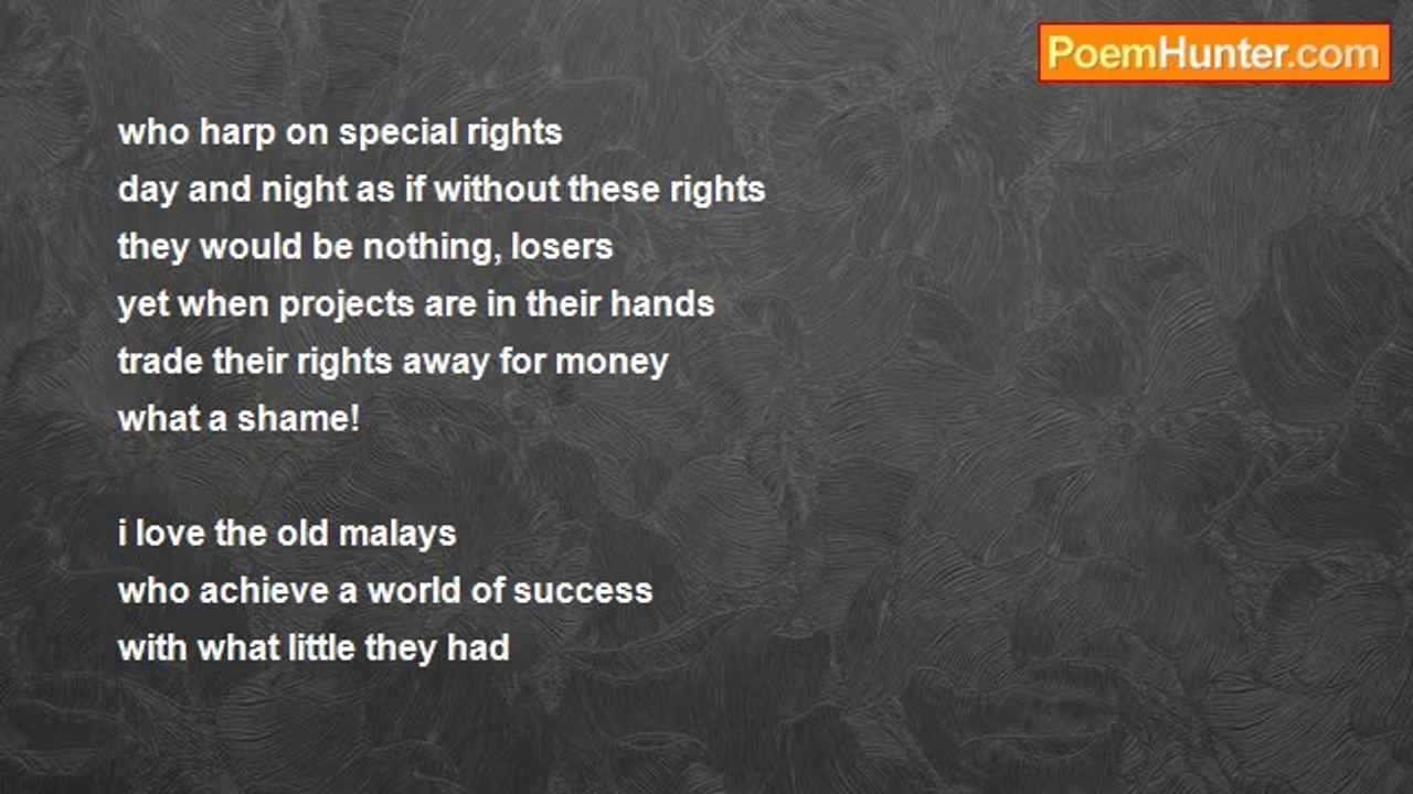 john tiong chunghoo - Malaysiana - Honourable  Malays