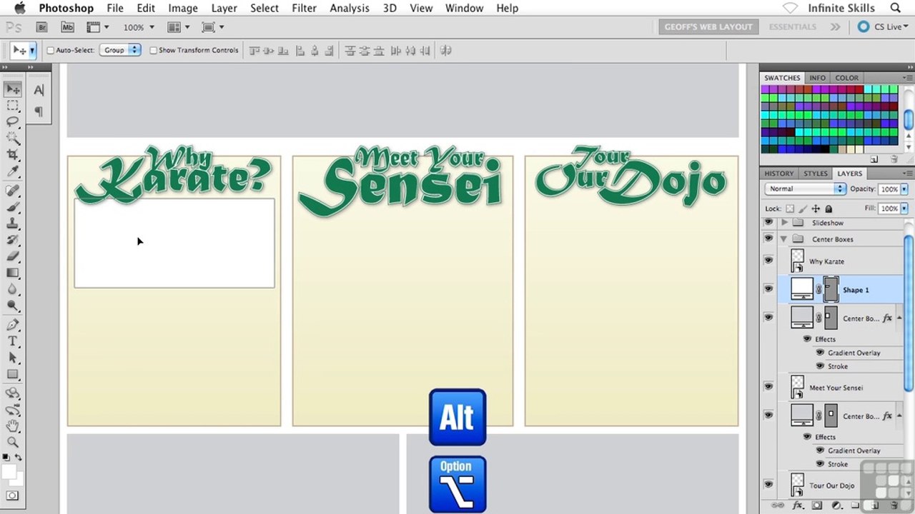 Creating The Center Picture Boxes
