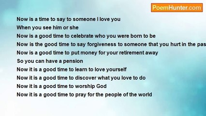 Aldo Kraas - NOW IS A GOOD TIME