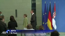 La crise en zone euro n'est pas finie (Merkel)