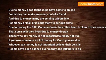 Francis Duggan - Due To Money