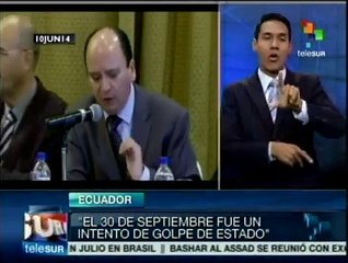 Se intentó dar golpe de Estado en Ecuador en 2010: Comisión S-30