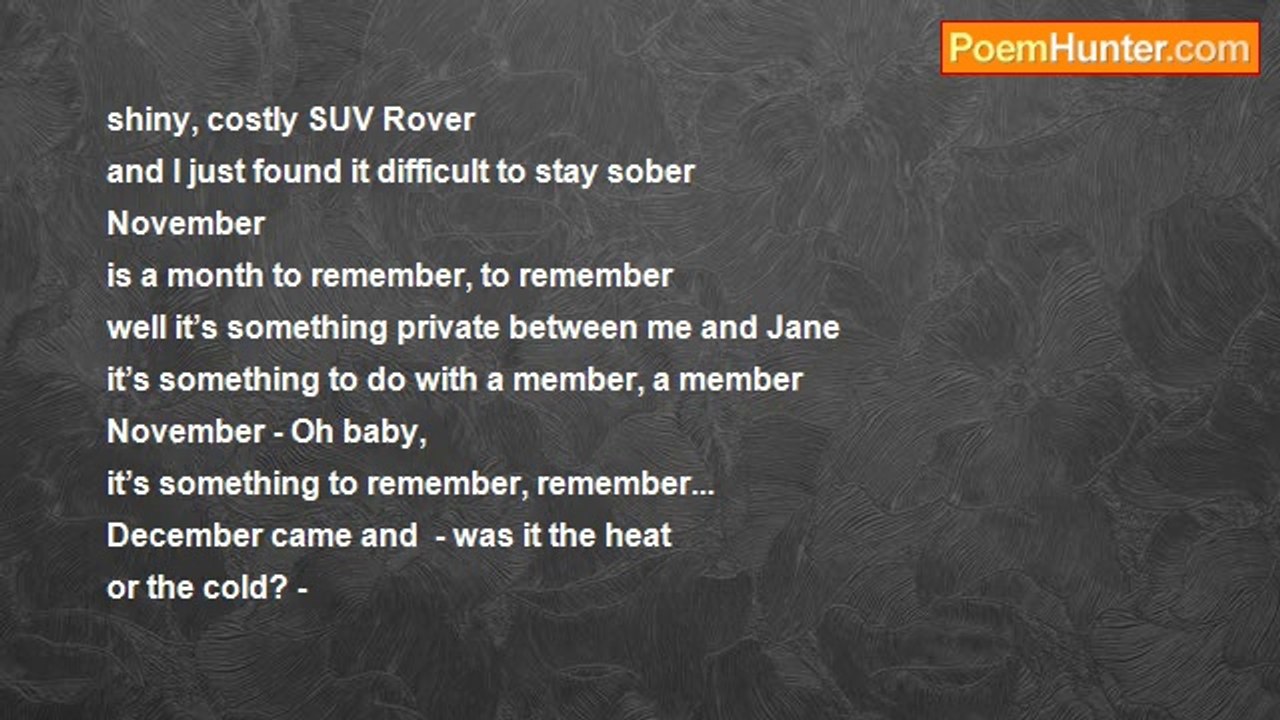 Raj Arumugam - A Calendar Poem