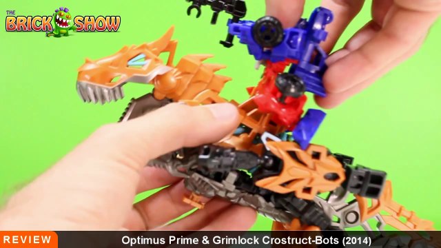 Transformers AOE Optimus Prime Grimlock Construct-Bots Review