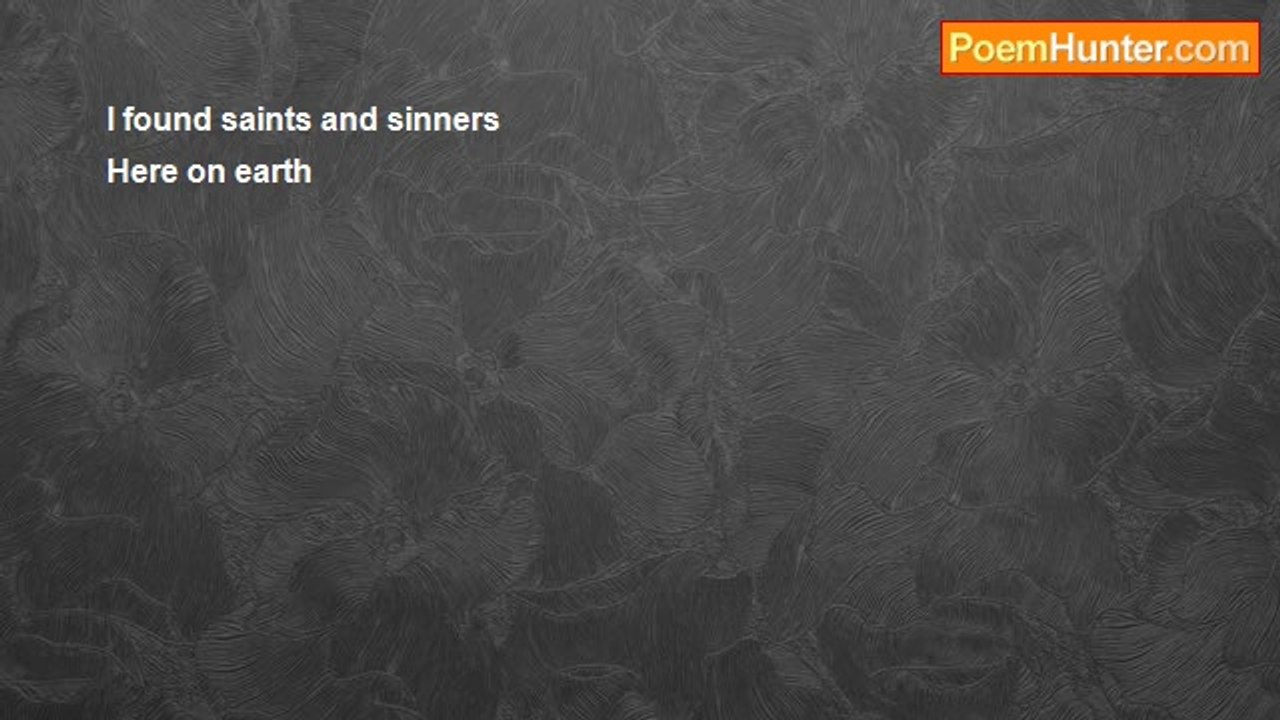 Aldo Kraas - I FOUND SAINTS AND SINNERS