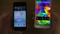 iPhone 5S iOS 8 vs. Samsung Galaxy S5 Android 4.4.3 KitKat