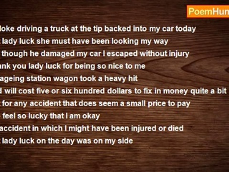 Francis Duggan - Thanks To Lady Luck I Was Lucky Today