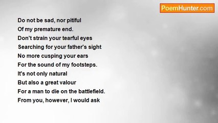 Phan Thanh gian - My dearest son, when you grow up...