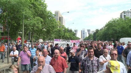 European taxi drivers stage day-long demonstration