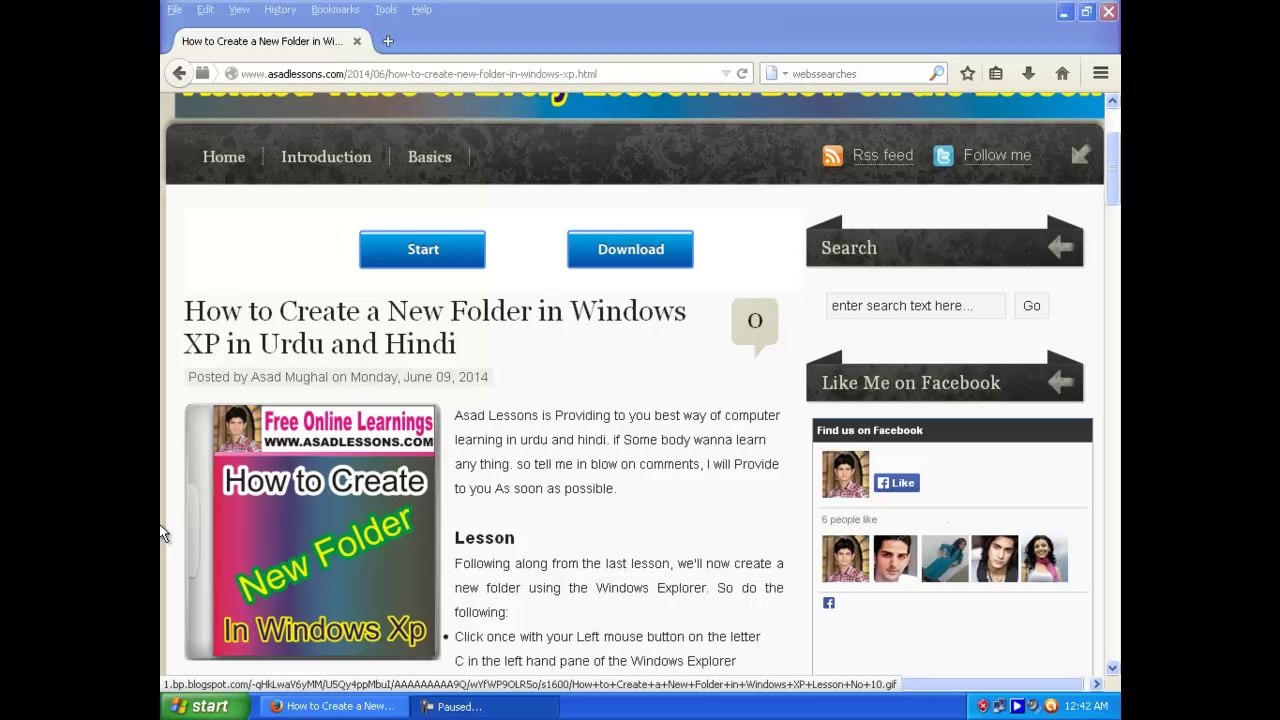How to Create a New Folder in Windows XP Part 2 of 2 in Urdu and Hindi Lesson No 10