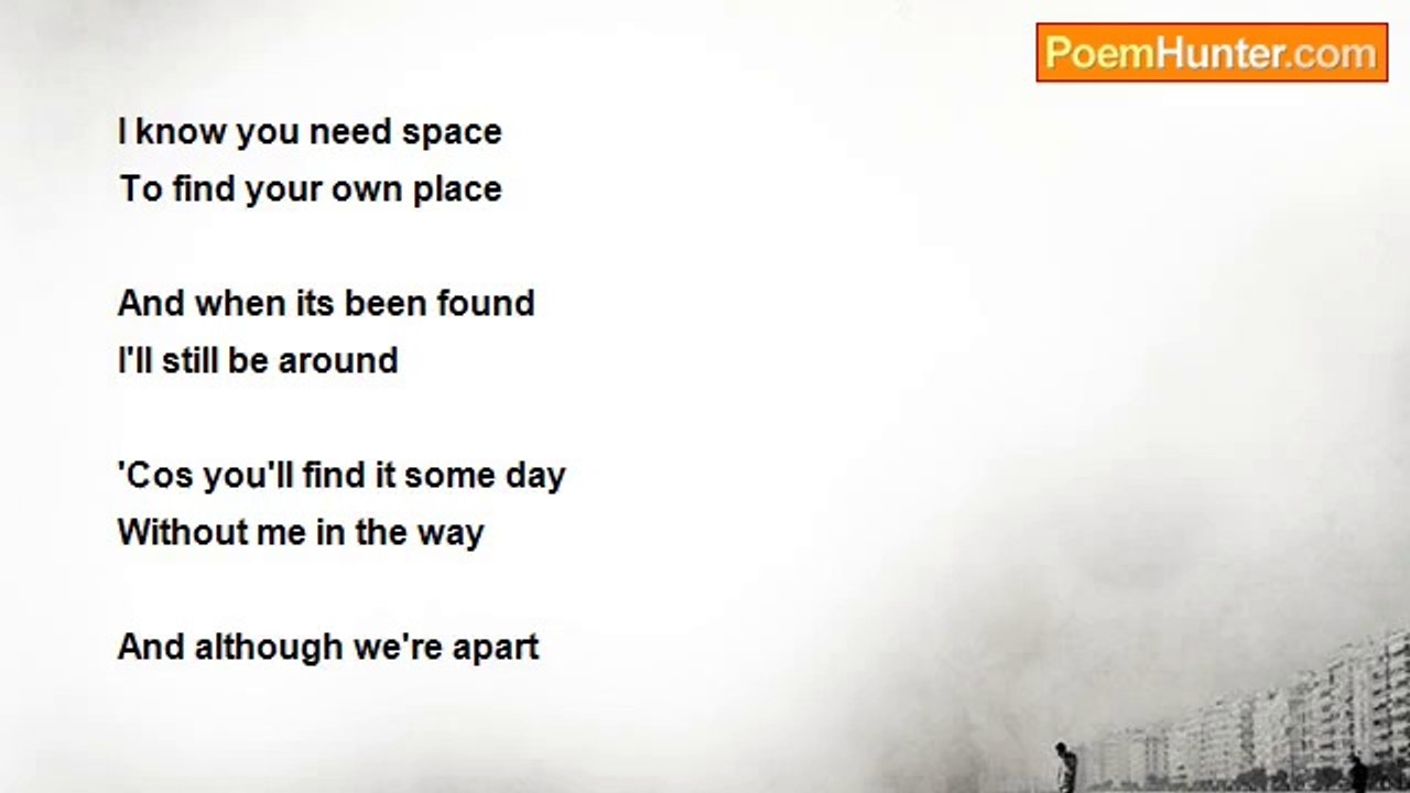 Hugh McMaster - I know you need space