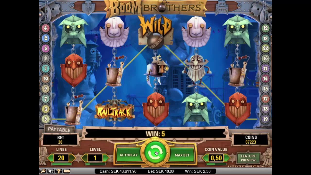 Boom Brothers Online Slot Machine - NetEnt