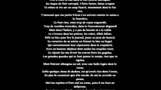 Rohff - Message à la racaille (Paroles / Lyrics)