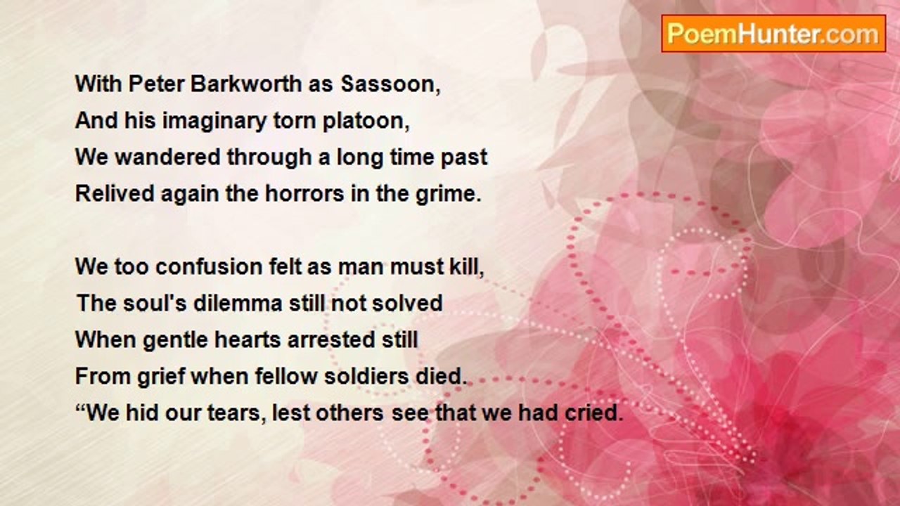 Daphne Grant - Peter Barkworth as Sassoon