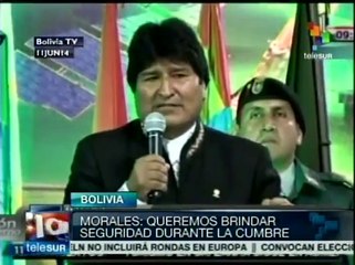 Pdte. Evo entrega equipo para reforzar seguridad de Cumbre G77