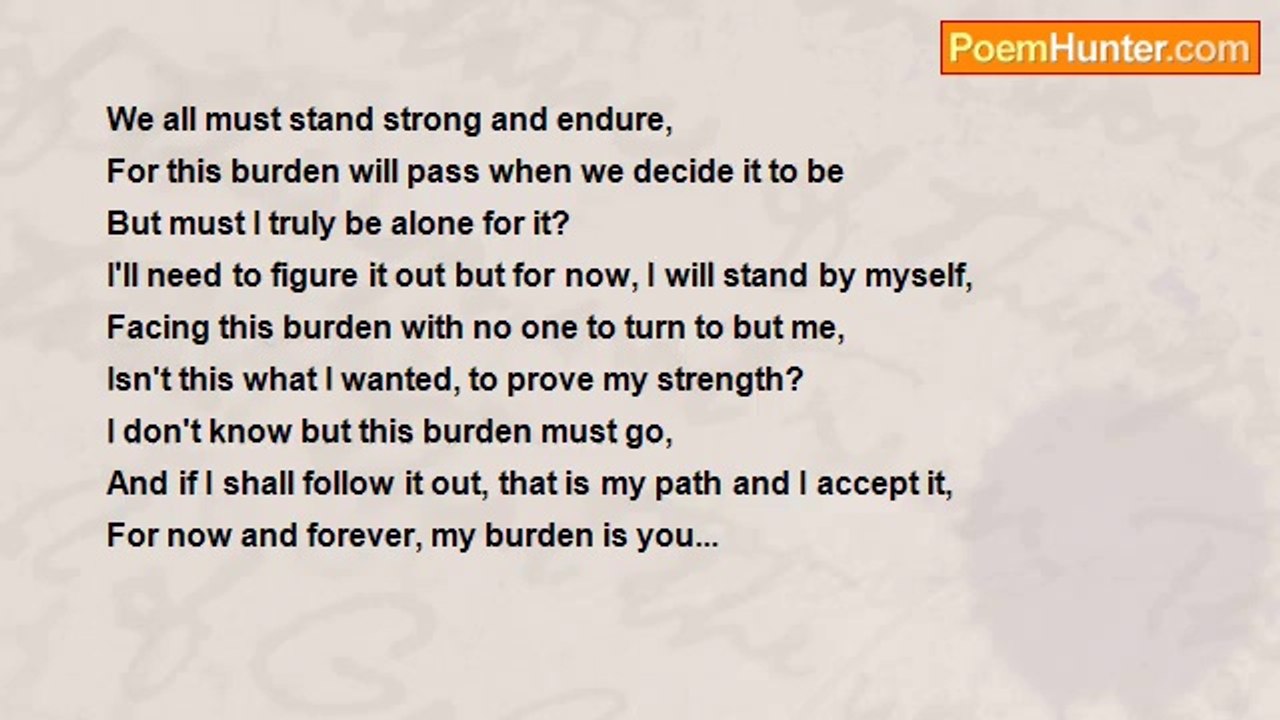 Nicholas Acosta - The Burden