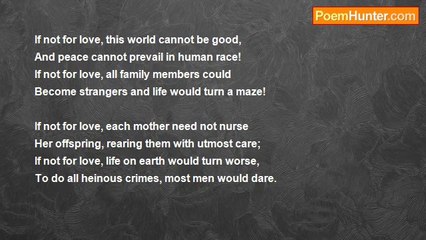 Dr John Celes - Sonnet: If Not For Love