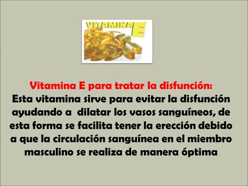 Vitaminas Naturales Para La Disfuncion Erectil - impotencia tiene cura