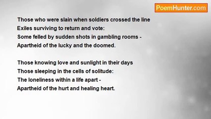 Frank Bana - Post-Apartheid