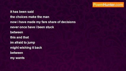 mark bowdidge - the choices