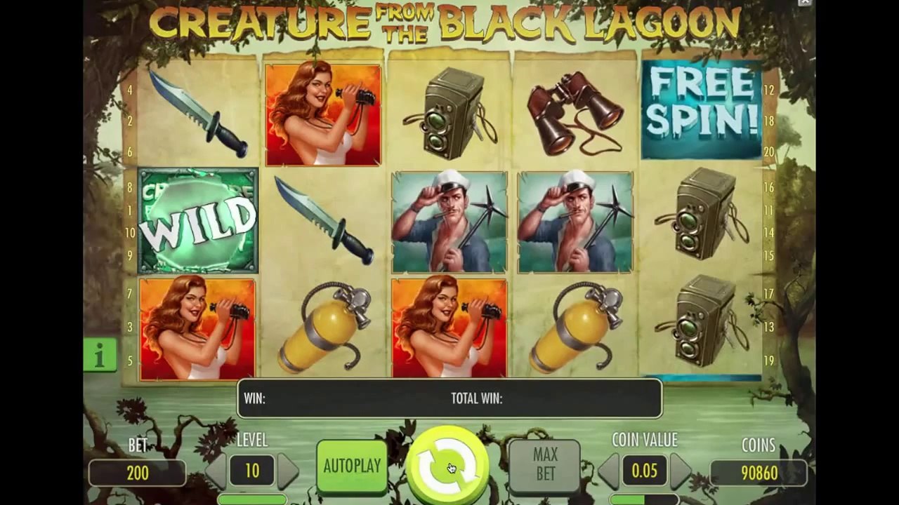 Creature from the Black Lagoon Online Slot Machine - NetEnt