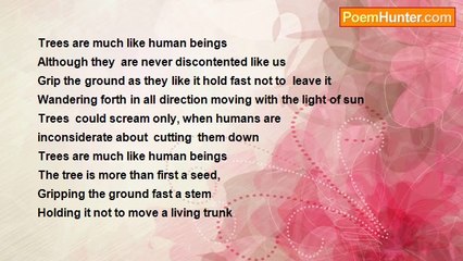 Dr Shamim ali - Trees Are Much Like Human Beings