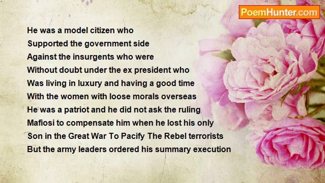 BrokenHeartPheko Motaung - (War poems)  The terrorist