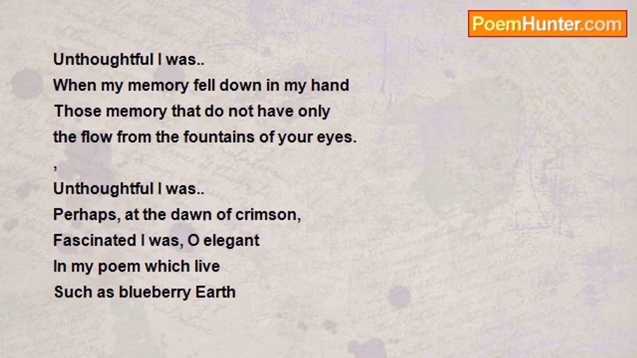 Fatima Nusairat - Unthoughtful