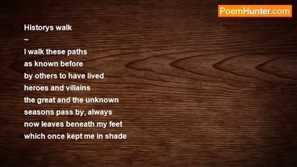 Matthew Holloway - Historys walk