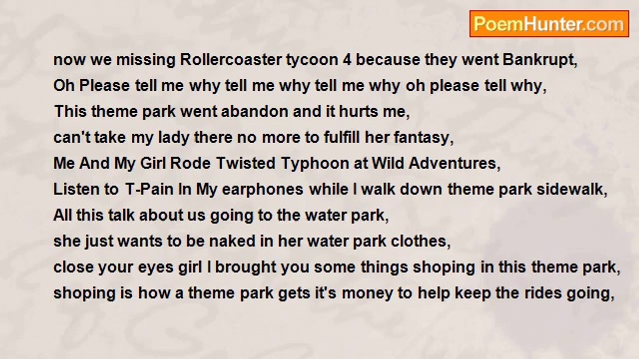 Tommy Laster - Headed To This Theme Park With M...