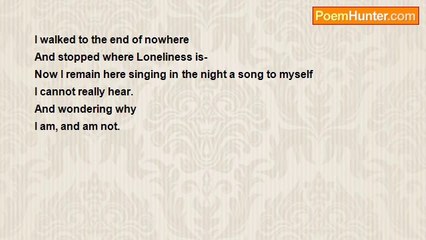 Shalom Freedman - I Walked To The End Of Nowhere And Stopped Where Loneliness Is