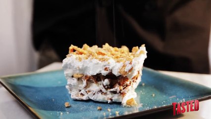 Cinnamon Toast Crunch & Reese's Puffs Lasagna!