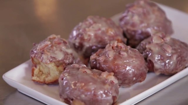 Killer Maple Bacon Glazed Apple Fritters