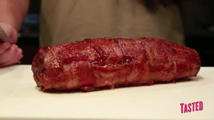 BACON EXPLOSION from Burnt Finger Barbecue