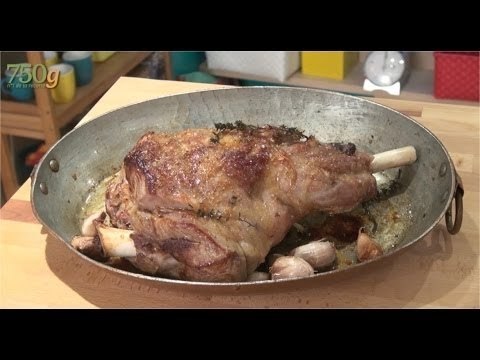 Recette de Gigot d'agneau rôti - 750 Grammes