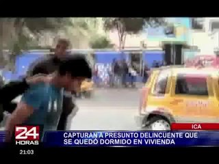 Sujeto se queda dormido en inmueble que habría entrado a robar (1/2)