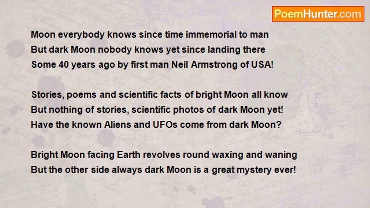 Ramesh T A - A DARK MOON MYSTERY!